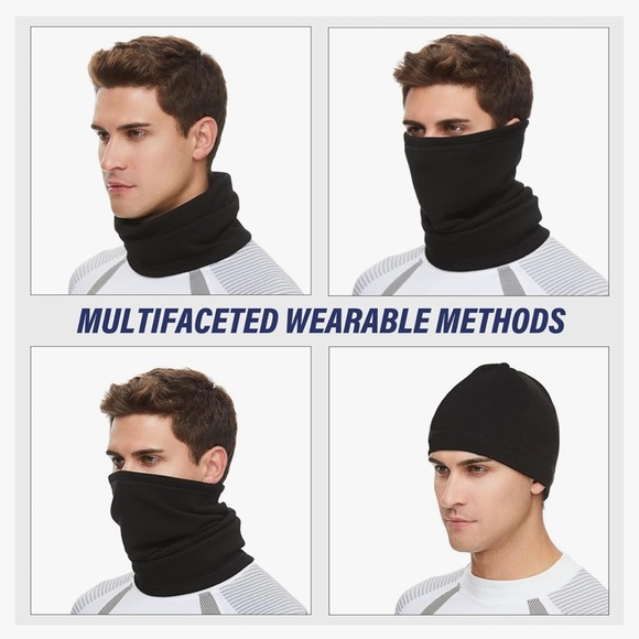 SUNMECI Neck Gaiter Warmer Ski Scarf Windproof Mask - Thick Fleece - Picture 2 of 5